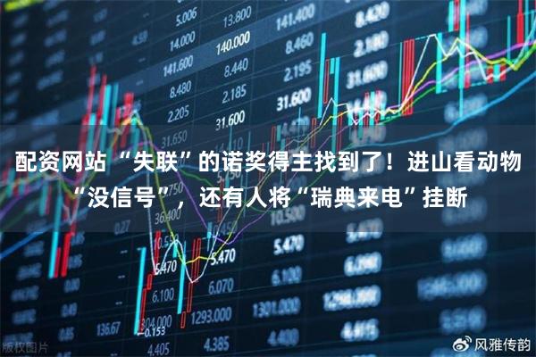 配资网站 “失联”的诺奖得主找到了！进山看动物“没信号”，还有人将“瑞典来电”挂断