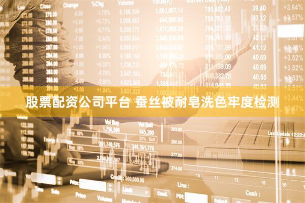 股票配资公司平台 蚕丝被耐皂洗色牢度检测